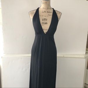 Racerback Plunge Maxi Dress